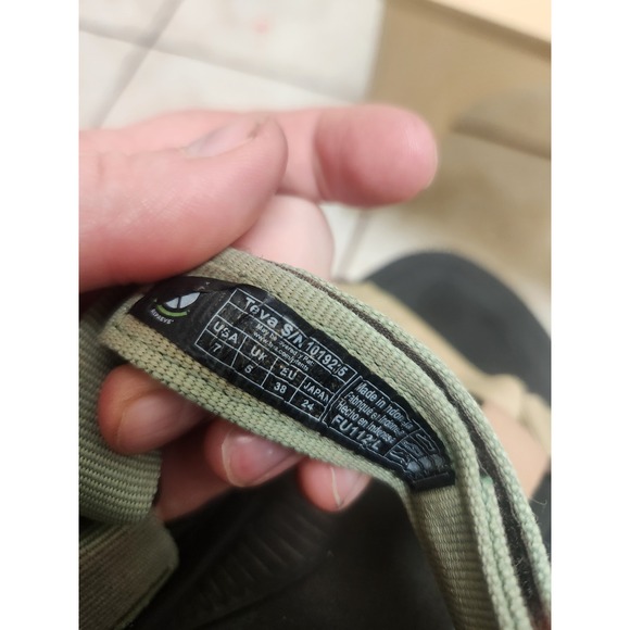 Teva Hurricane XLT2 Sandals Womens 7 Sage Green Beige Pink 1019235 - Picture 5 of 5